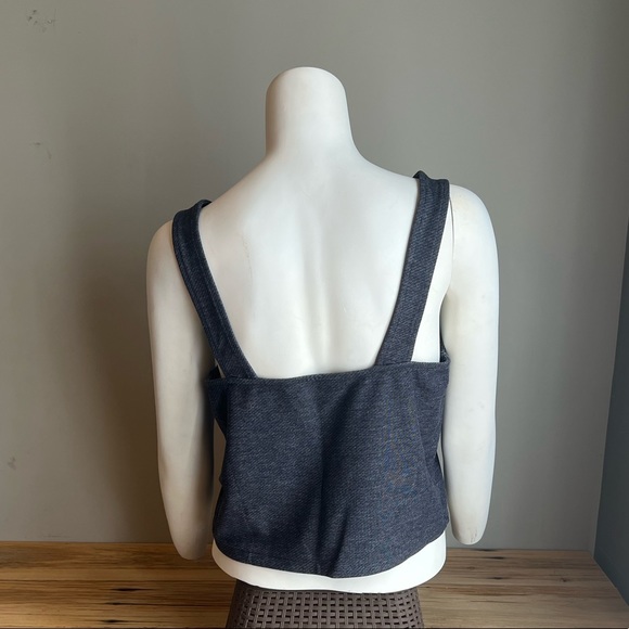 NWT Rachel Rachel Roy Cropped indigo denim tank Size Medium - Picture 4 of 8
